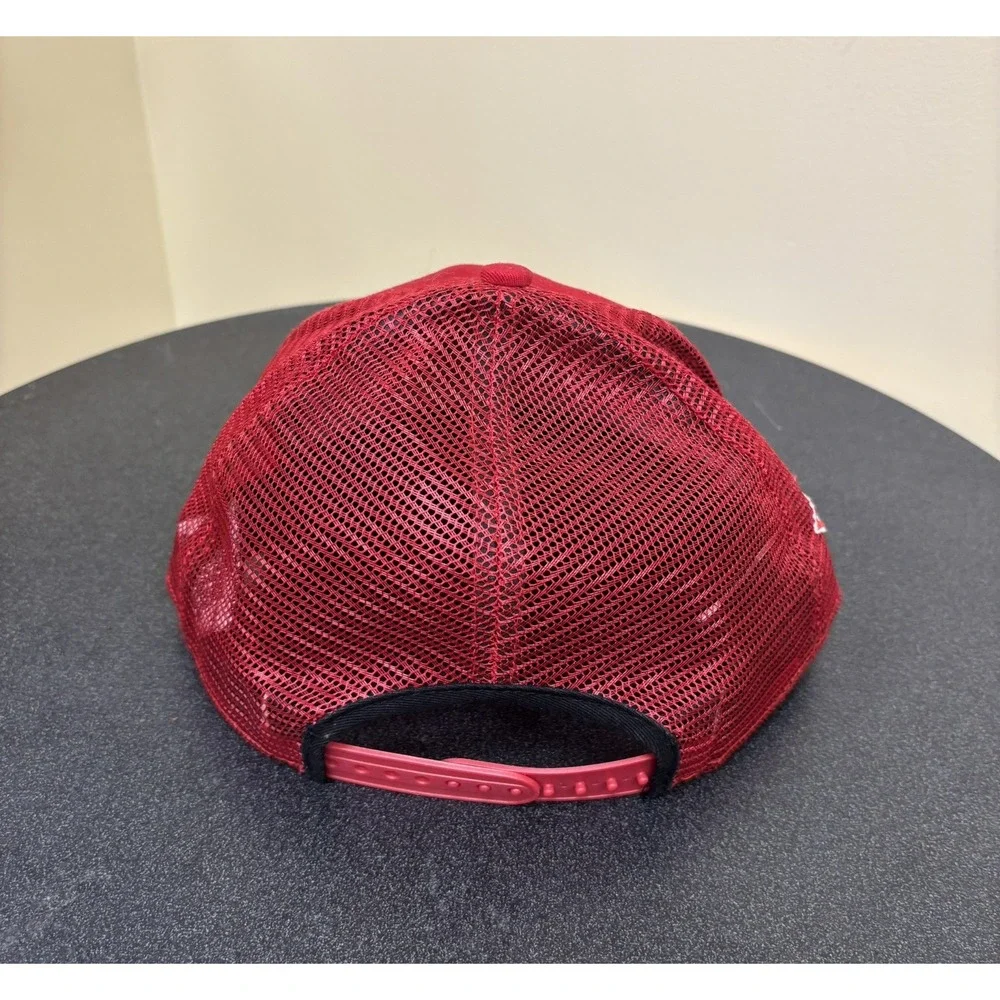 New Era 59Fifty Cincinnati Reds MLB‎ fitted red spell out logo snapback hat red